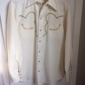 Men's Vintage Cowboy Shirt H Bar C